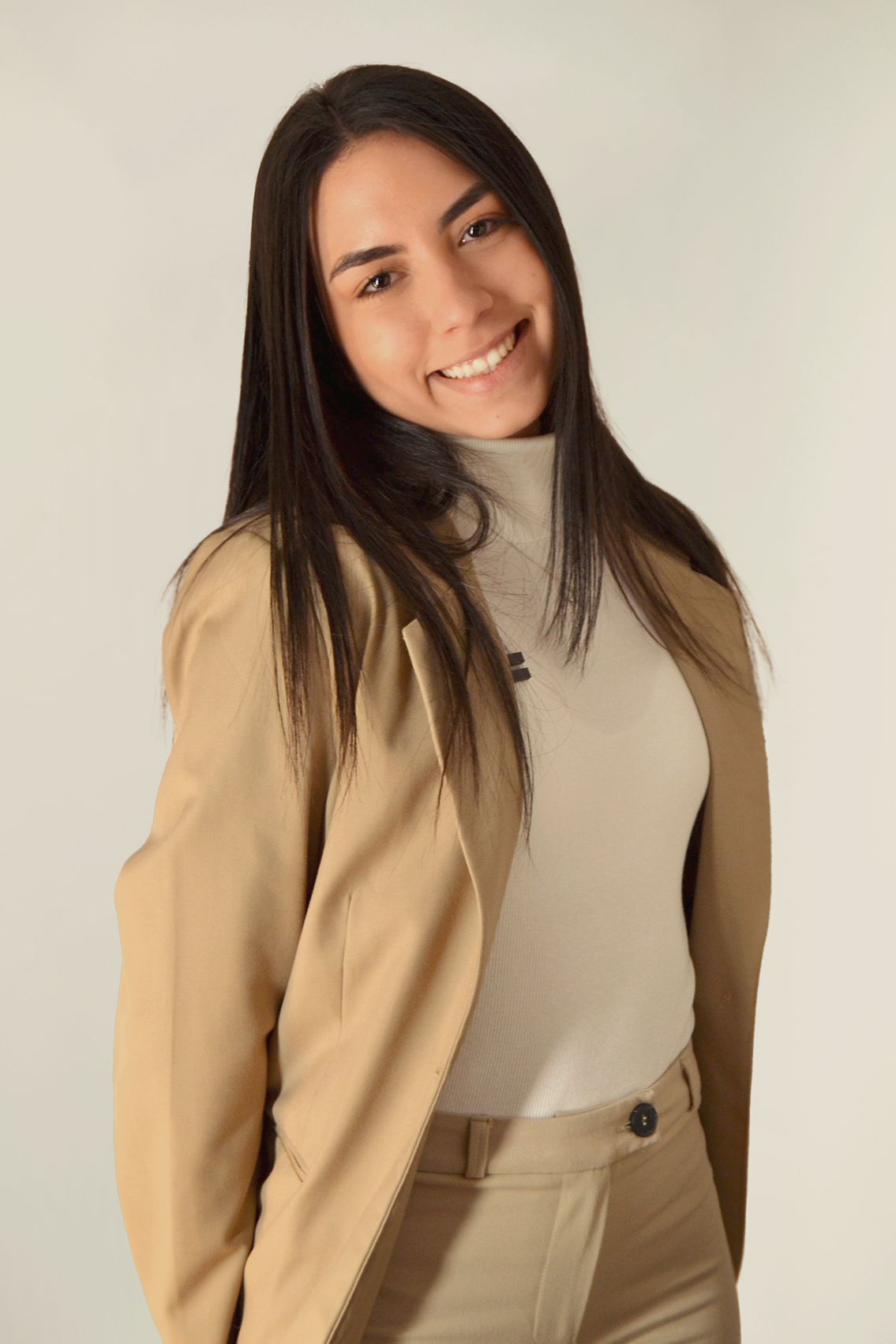 Mujer sonriendo comunicación equipo